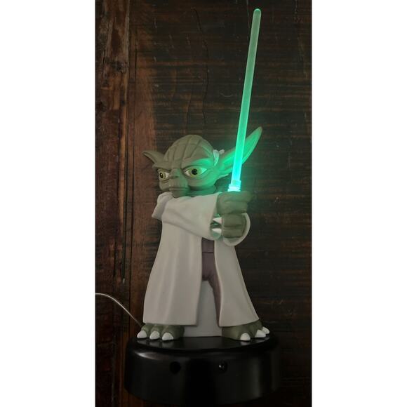 2009 Master Yoda Protects PC Glowing Talking Figure USB Connection WORKS - Picture 9 of 9